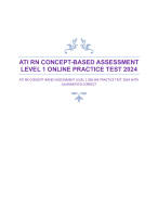 Ati Rn Concept Based Assessment Level Online Practice Test With