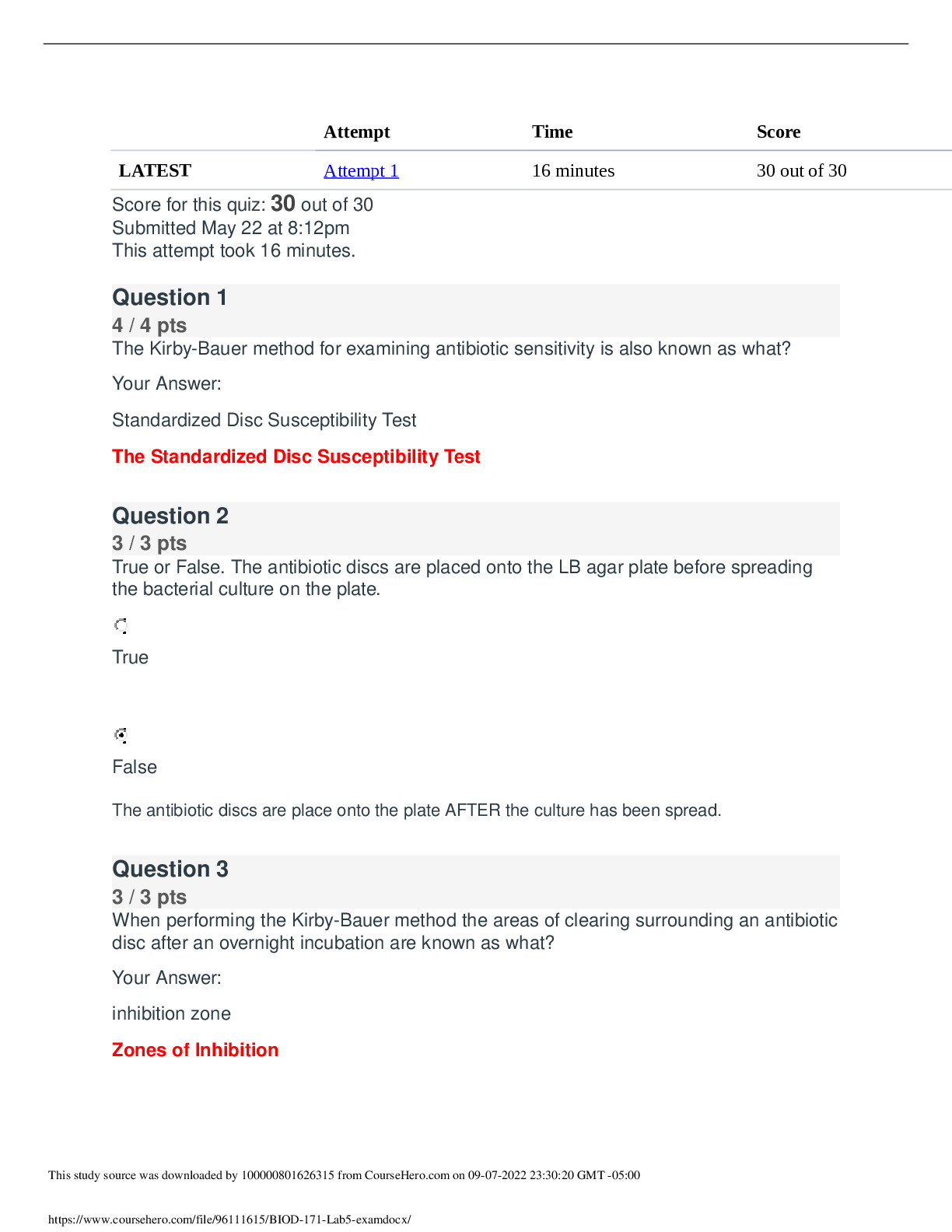 Biod Lab Exam To Essential Microbiology Questions Answers