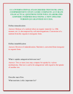 CCA INTERNATIONAL EXAM 2025/2026 TEST BANK & A COMPREHENSIVE STUDY GUIDE COMPLETE ACCURATE EXAM AC