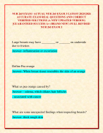 NUR 265 EXAM / ACTUAL NUR 265 EXAM 3 LATEST 2025/2026 ACCURATE EXAM REAL QUESTIONS