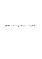 CPSP Exam Practice questions and Answers 2025 - DocMerit