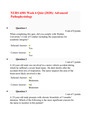 NURS 6501 Week 6 Quiz 6 (4 Latest Versions),NURS 6501 Advanced Pathophysiology Week 6 Quiz