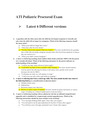 ATI paediatric Proctored Exam  -(6 Versions)Latest 2020/2021|Correct Answers