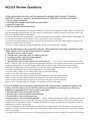 NCLEX Review Questions Answers1163 Q & A, Verified And Correct Answers