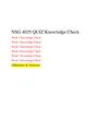 NSG 4029 Knowledge Quiz-Week 1,2,3,4,5,6, South University