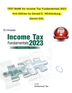 TEST BANK FOR INCOME TAX FUNDAMENTAL 2023 202441ST EDITION BY GERALD E.