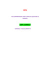 HESI COMPREHENSIVE EXAM A PRACTICE QUESTIONS & ANSWERS (2021-2022)| VERIFIED & 100% CORRECT
