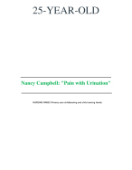 25 YEAR OLD Nancy Campbell Pain with Urination-Latest 2024-2025