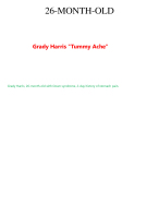 26 MONTH OLD Grady Harris Tummy Ache-Latest 2024-2025