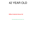 42 YEAR OLDE William Fredericks iHuman Full-Latest 2024-2025
