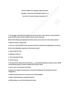 ATI TEAS 7 English and Language Usage Assessment Exam 2024