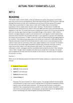 ACTUAL TEAS EXAM -MERGED 2025 WITH RATIONALE