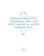 IHUMAN KAREN FLOYD ABDOMINAL PAIN CASE STUDY LATEST VERSIONS 2025 ...