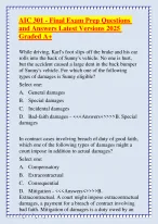 AIC 301 - Final Exam Prep Questions and Answers Latest Versions 2025 ...