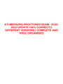 ATI MEDSURG PROCTORED EXAM / 2O22- 2023 UPDATE 100% CORRECT(3 DIFFERENT VERSIONS )