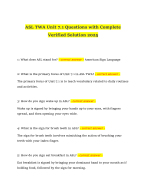 ASL TWA Unit 7.1 Questions with Complete Verified Solution 2025