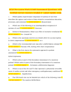 ACLS Pre-course Work & Self-Assessment Questions with Verified Correct Answers Graded A+ Latest