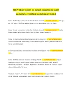 MSP TEST (part 1) latest questions with complete !! 2025 - DocMerit
