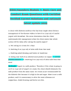 HESI/Saunders Module 7: Basic Care and Comfort Exam Questions with Certified Verified Correct