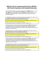 HESI Exit Exam Comprehensive Review (RN/PN) – 200 Practice Questions with Detailed Rationales