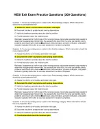 HESI Exit Exam 2026 – 300 Practice Questions with Detailed Rationales | Comprehensive RN Nursing Ex