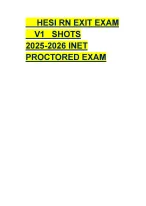 HESI RN EXIT EXAM    	V1  SCREEN SHOTS   2025-2026 INET   PROCTORED EXAM