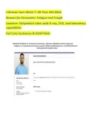i-Human Case Week 7: 28-Year-Old Male Reason for Encounter: Fatigue and Cough
