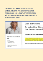 Comprehensive I human Case Study:30- Year old female,Reason for  encounter:Neck pain (Class6512)With  Updated Solutions 2025