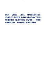 OCR 2025 GCSE MATHEMATICS  J560/03 PA