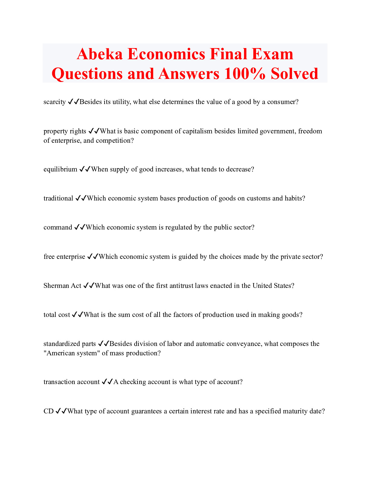 Abeka Economics Test 6 Final Exam DocMerit abeka-economics-test-6-final-exam-docmerit