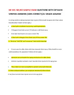 NR 265 NEURO SAMPLE EXAM QUESTIONS WITH DETAILED VERIFIED ANSWERS (100% ...