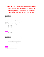 Wgu C235 Objective Assessment Exam New 2024 2025 Update Training Development Qns Ans A Wgu C235 Objective Assessment Exam New 2024 2025 Update Training Development Qns Ans A