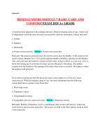 HESI/SAUNDERS MODULE 7 BASIC CARE AND  COMFORT EXAM 2025 A+ GRADE