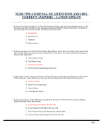 NURS 7950 ATI RENAL MC QUESTIONS AND 100%  CORRECT ANSWERS – LATEST UPDATE