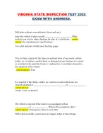 Virginia State Inspection Test 2025 – Exam - DocMerit