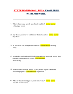 State Board Nail Technician Exam Prep–Complete Practice Questions with Ans (Exam Study Material)