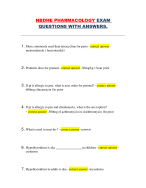 NBDHE Pharmacology Exam – Complete Questions and Answers Study Guide (Dental Hygiene Board Prep)