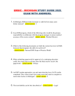 EMSIC – Michigan Study Guide 2025 · Complete Exam Material with Answers