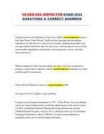 VA DEQ ESC Inspector Exam 2025 – Virginia Erosion and Sediment Control ...