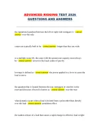 Advanced Rigging Test 2026 – Crane & Rigging Operations – Complete Questions and Answers