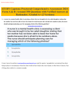 ATI RN Capstone Proctored Comprehensive Assessment Final Exam 2025