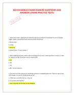 NCCCO MOBILE CRANE EXAM/99 QUESTIONS AND - DocMerit