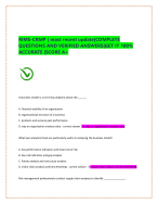RIMS-CRMP | most recent update|COMPLETE  QUESTIONS AND VERIFIED ANSWERS|