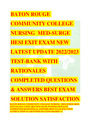Med Surg hesi exit exam latest 2022 test bank