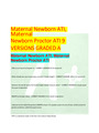 Maternal Newborn ATI, MaternalNewborn Proctor ATI 9  VERSIONS GRADED A Maternal Newborn ATI, Matern