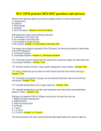 NCC EFM practice 2022/2023 questions and answers