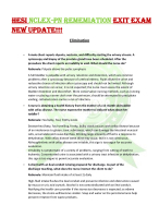 HESI NCLEX-PN REMEMIATION EXIT EXAM  NEW UPDATE!!!