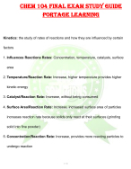 CHEM 104 MODULES WITH EXAMSETS 1&2 AND EXPERIMENTS PORTAGE LEARNING EXAM UPDATE 2024