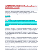 HURST REVIEW NCLEX-RN Readiness Exam 1