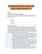COMPREHENSIVE NCLEX-RN  CHALLENGE EXAM